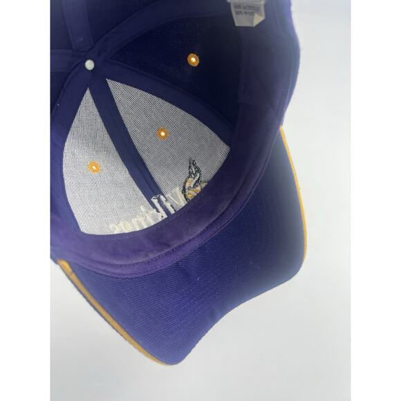MENS TEAM NFL MINNESOTA VIKINGS CAP HAT ONE SIZE EMBROIDERED PURPLE - Picture 16 of 16